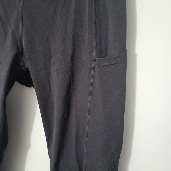 Zyia Black Embellished Ankle Cropped Leggings - Picture 7 of 9